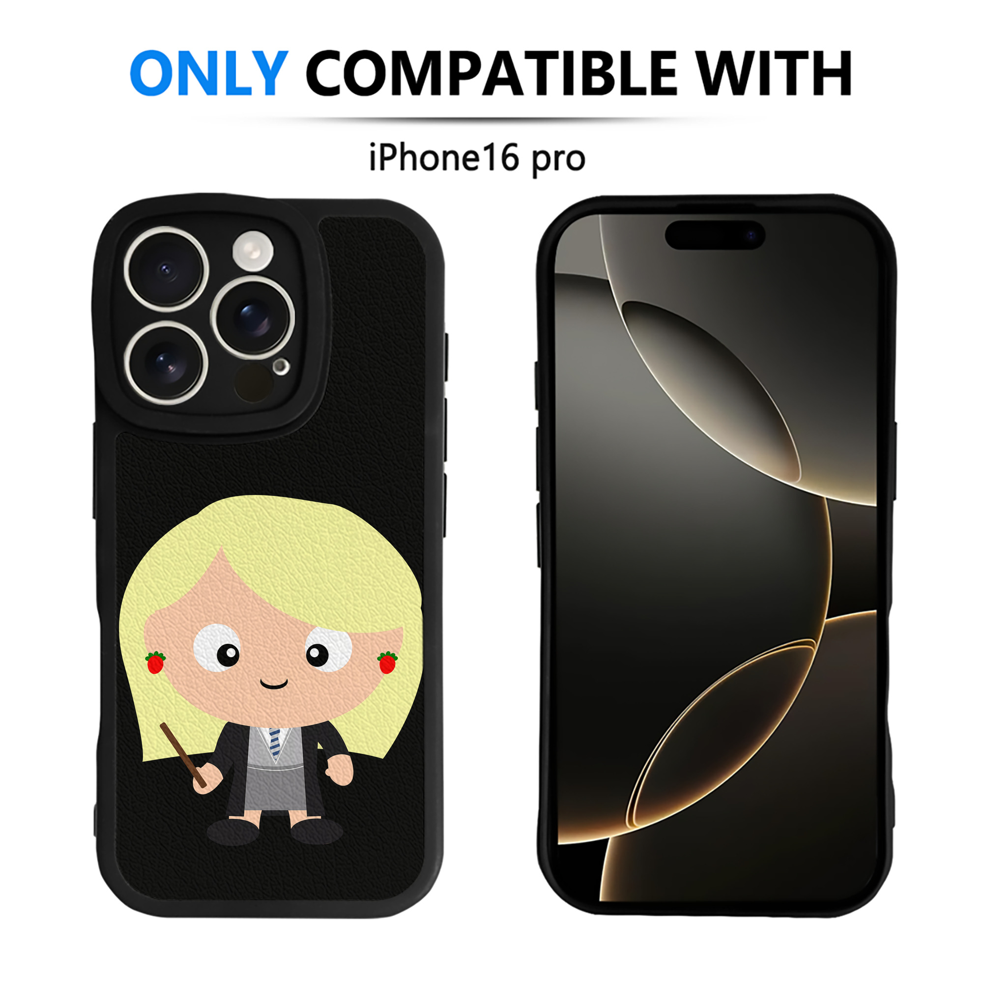 （画像用） Harry Potter ハリー・ポッターシリーズ 【iPhone 16シリーズ対応】シリコンスマホケース（レザー調） 材質：シリコン